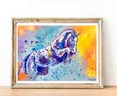 "Show Jumping Colours" - Original Painting